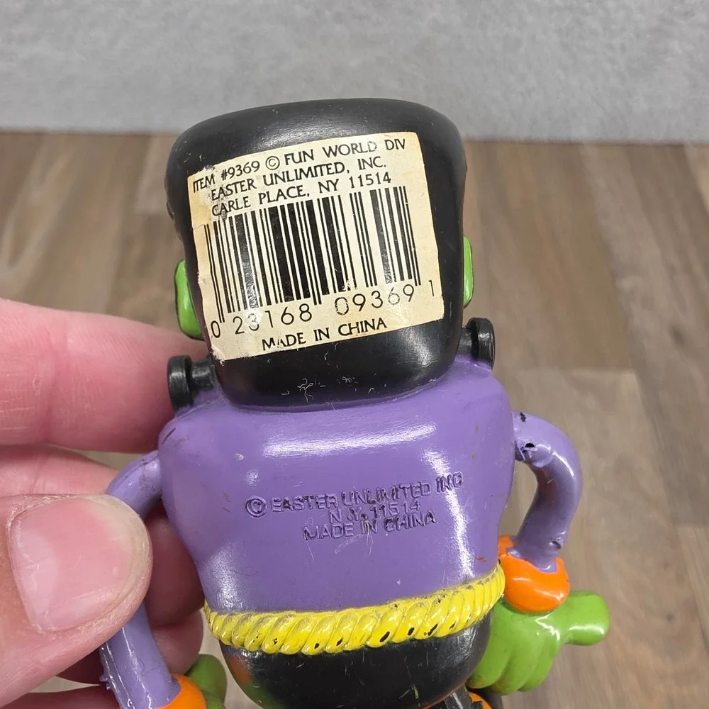 Vintage 90s Halloween Bundle Fun World Frankenstein BBI Pumpkin Stack Ghoulins